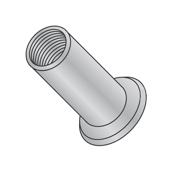 Newport Fasteners Rivet Nut, M6-1.00 Thread Size, 130.05mm Flange Dia., 16.62mm L, Aluminum, 2000 PK 869017 - main